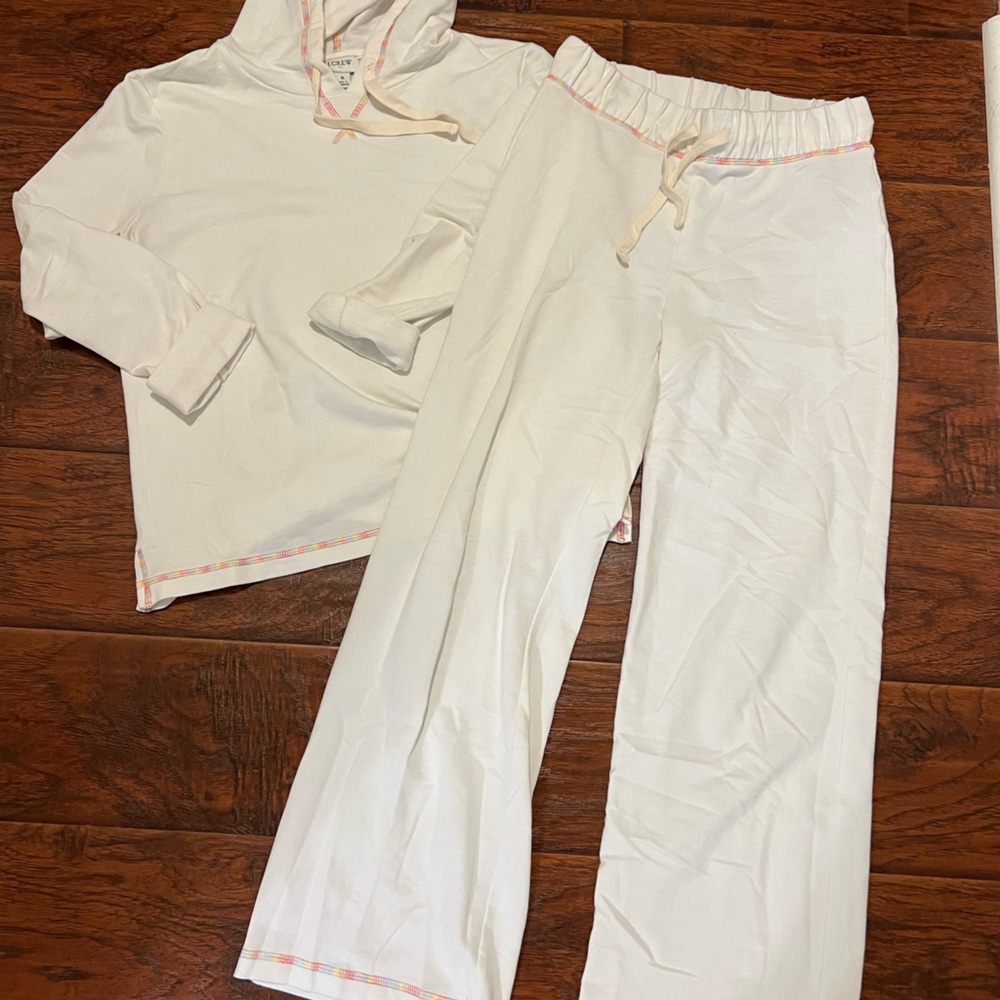 J.Crew Factory Set with Sweatshirt top and wide leg pants